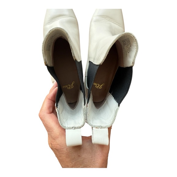 J Crew White Leather Chelsea Boots - Picture 6 of 11